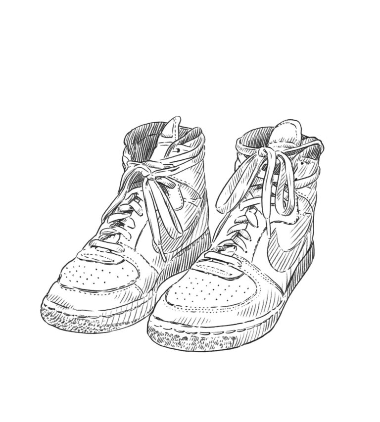 Schuhe gemalt Image description